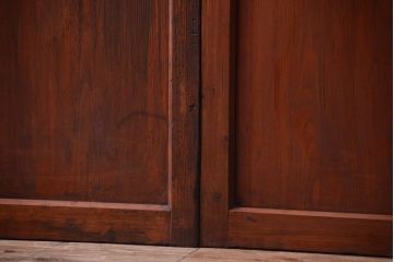 昭和レトロ　店舗におすすめ!背が高いアンティークガラス戸2枚セット