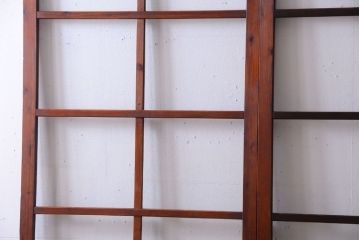 昭和レトロ　店舗におすすめ!背が高いアンティークガラス戸2枚セット