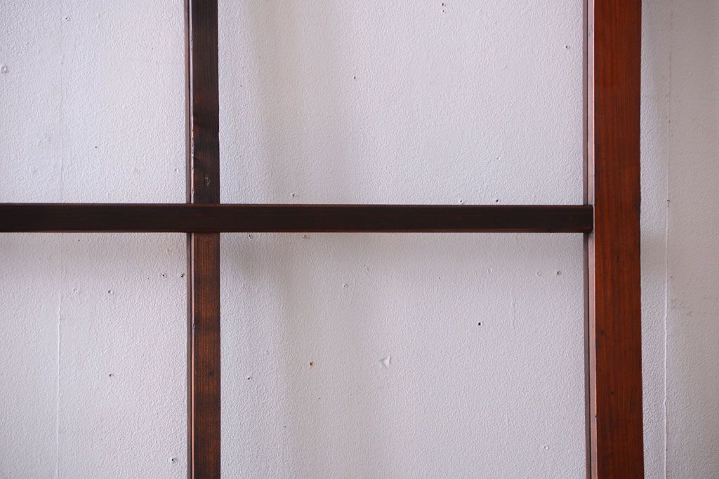 昭和レトロ　店舗におすすめ!背が高いアンティークガラス戸2枚セット