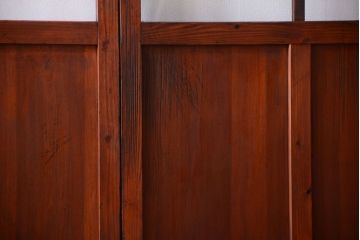 昭和レトロ　店舗におすすめ!背が高いアンティークガラス戸2枚セット