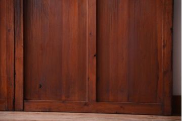 昭和レトロ　店舗におすすめ!背が高いアンティークガラス戸2枚セット