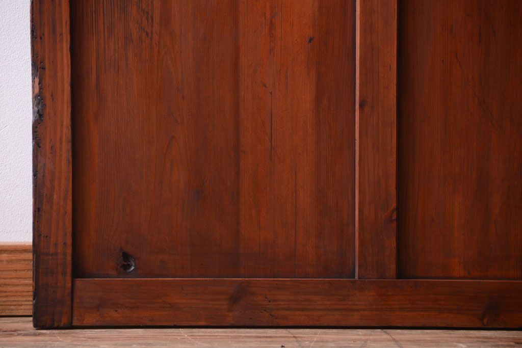 昭和レトロ　店舗におすすめ!背が高いアンティークガラス戸2枚セット