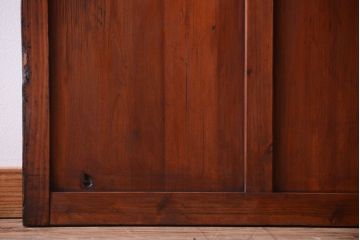 昭和レトロ　店舗におすすめ!背が高いアンティークガラス戸2枚セット