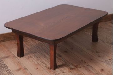 アンティーク家具　アンティーク　古い木のシンプルなちゃぶ台(センターテーブル)(3)