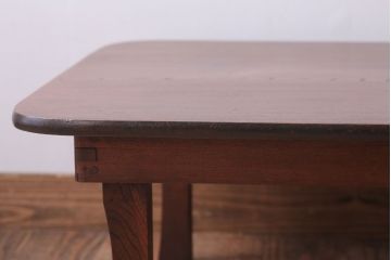 アンティーク家具　アンティーク　古い木のシンプルなちゃぶ台(センターテーブル)(3)