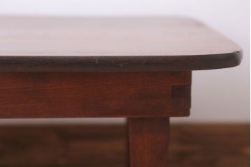 アンティーク家具　アンティーク　古い木のシンプルなちゃぶ台(センターテーブル)(3)
