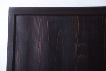 古民具・骨董 明治〜大正期　すりガラス帯の引き戸3枚セット(ガラス帯戸)