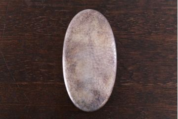 アンティーク雑貨　アンティーク 純銀 服部製 小判型小物入れ 71.5g