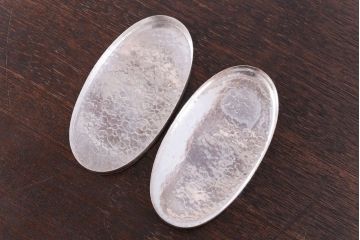 アンティーク雑貨　アンティーク 純銀 服部製 小判型小物入れ 71.5g