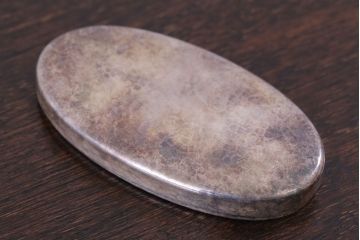 アンティーク雑貨　アンティーク 純銀 服部製 小判型小物入れ 71.5g