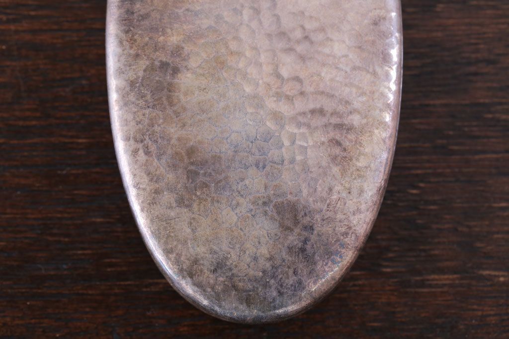 アンティーク雑貨　アンティーク 純銀 服部製 小判型小物入れ 71.5g