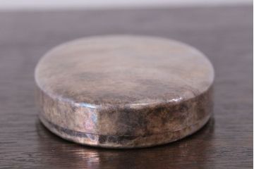 アンティーク雑貨　アンティーク 純銀 服部製 小判型小物入れ 71.5g