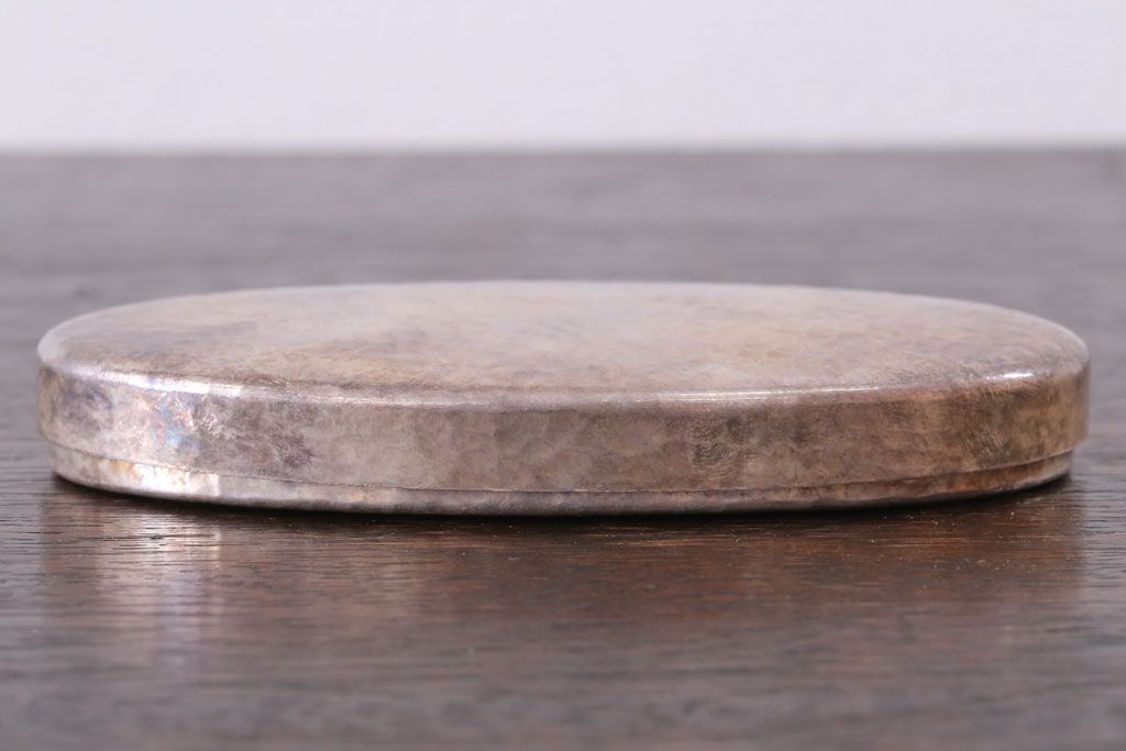 アンティーク雑貨　アンティーク 純銀 服部製 小判型小物入れ 71.5g