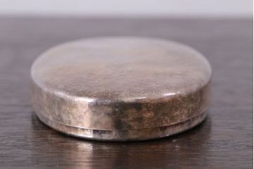 アンティーク雑貨　アンティーク 純銀 服部製 小判型小物入れ 71.5g