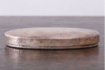 アンティーク雑貨　アンティーク 純銀 服部製 小判型小物入れ 71.5g