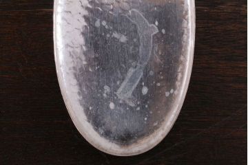 アンティーク雑貨　アンティーク 純銀 服部製 小判型小物入れ 71.5g