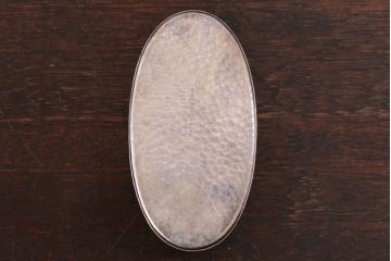 アンティーク雑貨　アンティーク 純銀 服部製 小判型小物入れ 71.5g