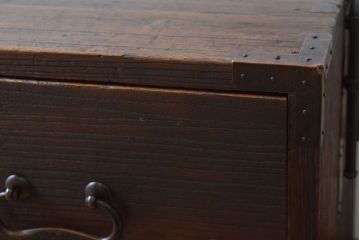 アンティーク家具　古民具・骨董　銅金具!総桐材の衣装箪笥ローボード(時代箪笥、桐箪笥、桐たんす)