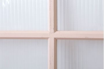 昭和レトロ　モールガラス入りの引き戸2枚セット(ガラス戸・窓)