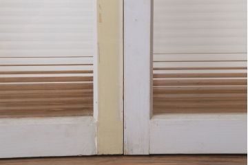 昭和レトロ　モールガラス入りの引き戸2枚セット(ガラス戸・窓)(3)