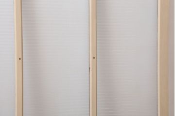 昭和レトロ　モールガラス入りの引き戸2枚セット(ガラス戸・窓)(3)