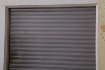 昭和レトロ　モールガラス入りの引き戸2枚セット(窓)