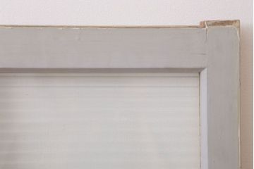 昭和レトロ　モールガラス入りの引き戸2枚セット(窓)