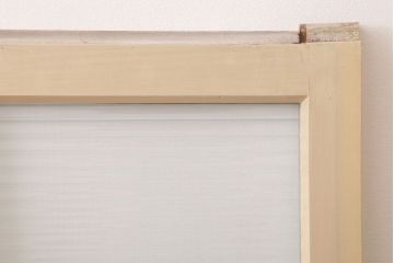 昭和レトロ　モールガラス入りの引き戸2枚セット(窓)