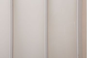 昭和レトロ　すりガラス入りの引き戸2枚セット(窓)