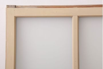 昭和レトロ　すりガラス入りの引き戸2枚セット(窓)