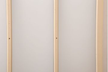 昭和レトロ　すりガラス入りの引き戸2枚セット(窓)