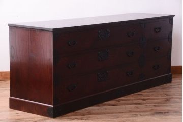 中古　筑後民芸家具　箪笥ローチェスト(ローボード)