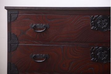 中古　筑後民芸家具　箪笥ローチェスト(ローボード)