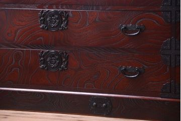 中古　筑後民芸家具　箪笥ローチェスト(ローボード)