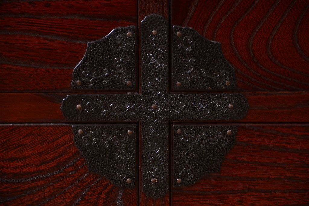 中古　筑後民芸家具　箪笥ローチェスト(ローボード)