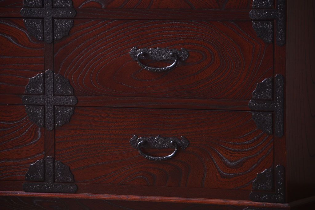 中古　筑後民芸家具　箪笥ローチェスト(ローボード)