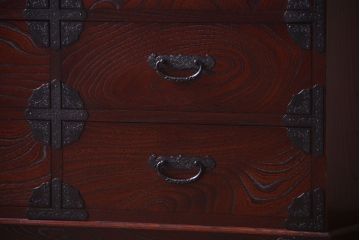 中古　筑後民芸家具　箪笥ローチェスト(ローボード)