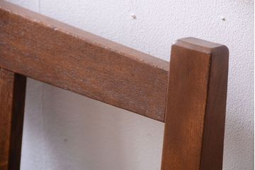 レトロ家具　昭和レトロ　古い木製のアンティークソファベンチ