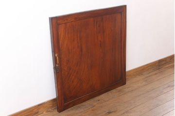 和製アンティーク　総欅材!鏡板一枚板の小さなドア