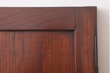 和製アンティーク　総欅材!鏡板一枚板の小さなドア