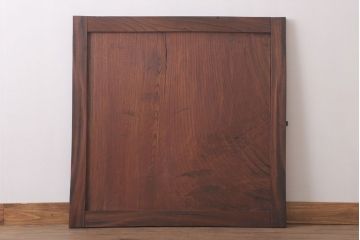 和製アンティーク　総欅材!鏡板一枚板の小さなドア