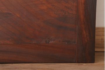 和製アンティーク　総欅材!鏡板一枚板の小さなドア