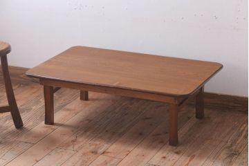 アンティーク家具　アンティーク　古い木のシンプルなちゃぶ台(センターテーブル)