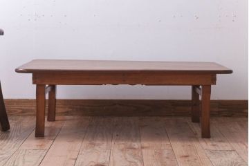 アンティーク家具　アンティーク　古い木のシンプルなちゃぶ台(センターテーブル)
