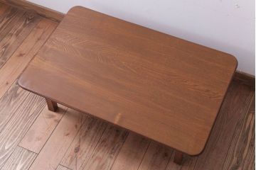 アンティーク家具　アンティーク　古い木のシンプルなちゃぶ台(センターテーブル)