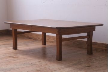 アンティーク家具　アンティーク　古い木のシンプルなちゃぶ台(センターテーブル)