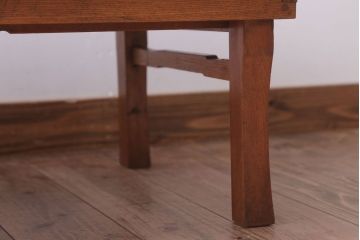 アンティーク家具　アンティーク　古い木のシンプルなちゃぶ台(センターテーブル)