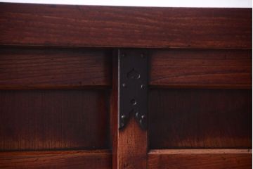 アンティーク家具　古民具・骨董　明治　前面欅材の古い米沢帳場小箪笥