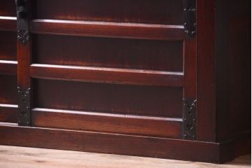 アンティーク家具　古民具・骨董　明治　前面欅材の古い米沢帳場小箪笥