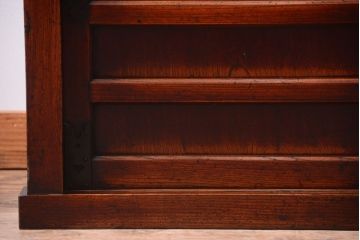 アンティーク家具　古民具・骨董　明治　前面欅材の古い米沢帳場小箪笥